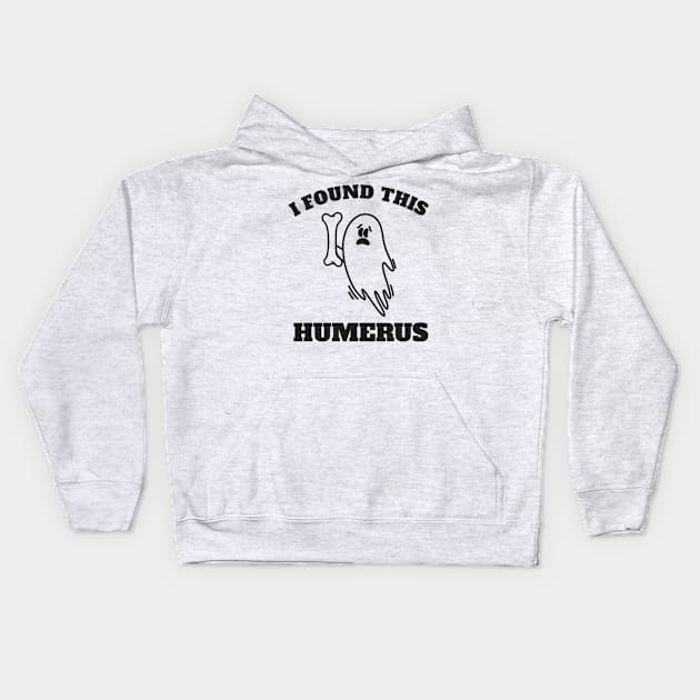 I Found this humerus vintage black white Kids Hoodie by Mas To